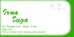 irma duga business card